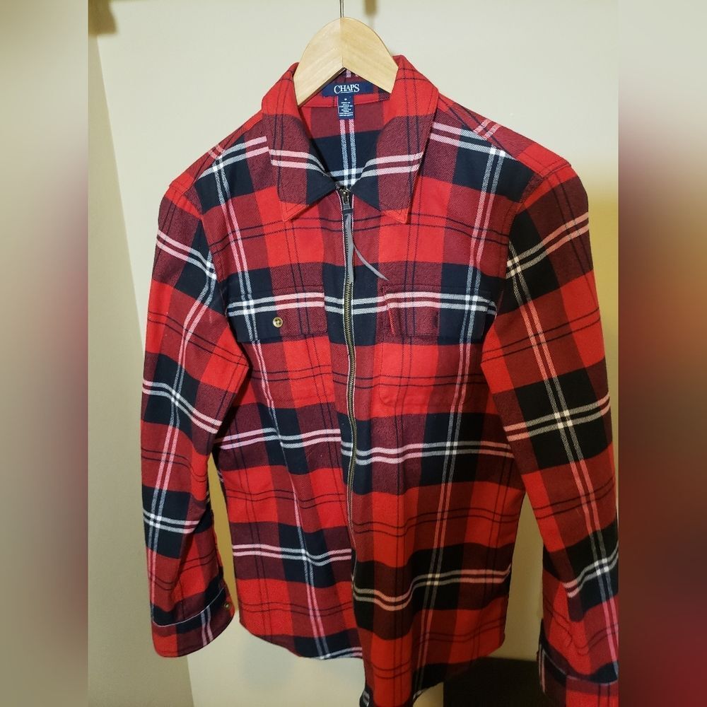 Champs ZipUp Flannel Dress Shirt